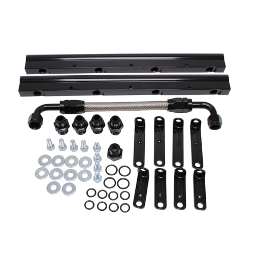 Billet Fuel Rail Kit Compatible With LS LS1 LS2 LS3 LS6 Stock Intake Manifold +Hardware