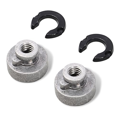 FOVPLUE Fender Seat Nut Kit, for Harley 1997-2019 Softail, FLT Touring - color: SLIVER NUT/WASHER
