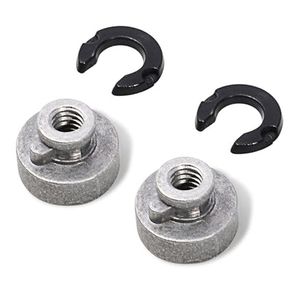 FOVPLUE Fender Seat Nut Kit, for Harley 1997-2019 Softail, FLT Touring - color: SLIVER NUT/WASHER