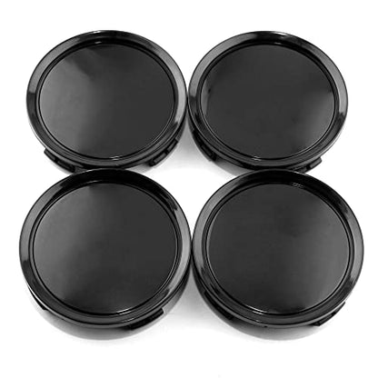 RTrhinoTuning 4PCS 74mm Wheel Center Caps Black Center Cap for Rim A1714000125, OD: 74mm/2.91in ID: 69.5mm/2.74in - color: Black