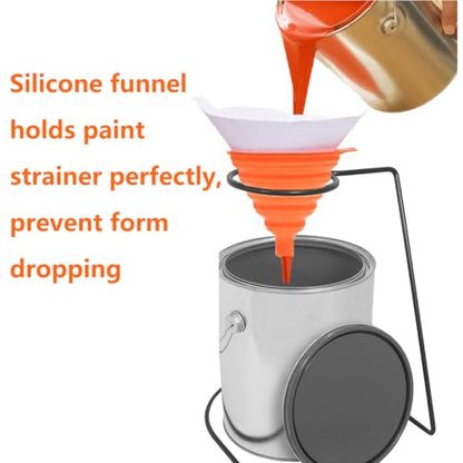50Pack 100Micron Paint Strainers Paint Filter with Silicone Funnel - size: 51 Pack