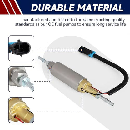Electric Fuel Pump For Caterpillar 320D3/320D3GC, Cummins 6C 8.3/QSK 19/QSK 19 MQSM 11, Hitachi EX 1800-3, Hyundai R290 RB-3/R320 LC/R320 LC-3, Komatsu D61 EX12 OE: 149-2657 01492657 1492657 - size: FP400507