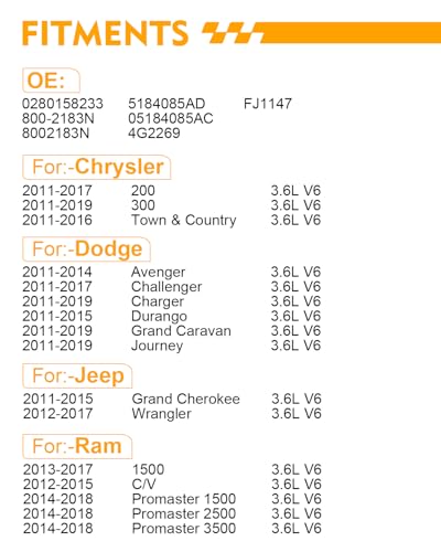 Fuel Injectors 3.6L V6 fit for:-Dodge Charger Challenger Journey