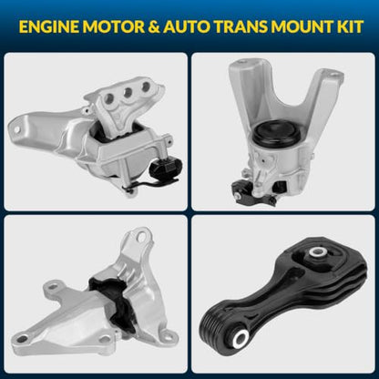 3Pcs Engine Motor Mount & Trans Mount Compatible with Civic 2016-2021 1.5L L4 Automatic CVT Trans Turbocharged Replaces A65136 A65129 A45006 50820TBCA01 50850TBCA81 50890TBAA82 - size: Honda Civic 2016-2021