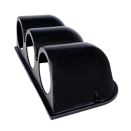 Black Universal 2" 52mm Triple 3 Hole Dash Gauge Console Dashboard Pod Holder - size: SHORT