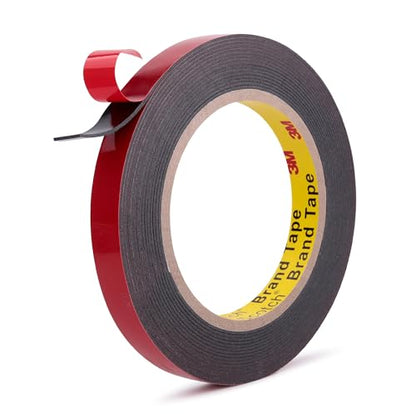 3M Automotive Acrylic Plus Tape, 0.55" x 18Ft, PT1100, Dark Gray - size: 0.55" x 18Ft