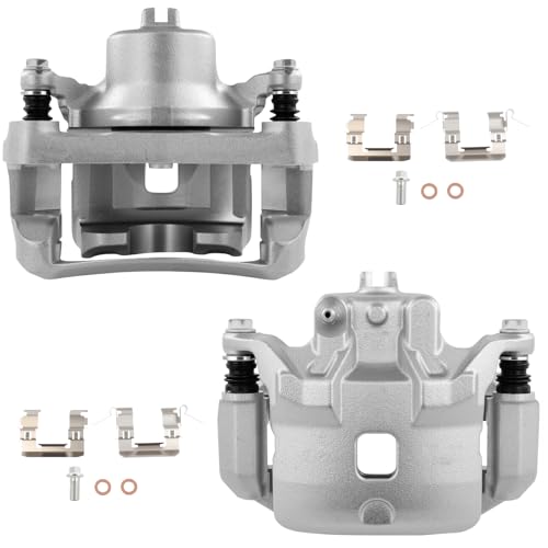 SCITOO Front Left & Right Disc Brake Calipers With Bracket 19B3306 19B3307 - size: Front[19B3306 & 19B3307]