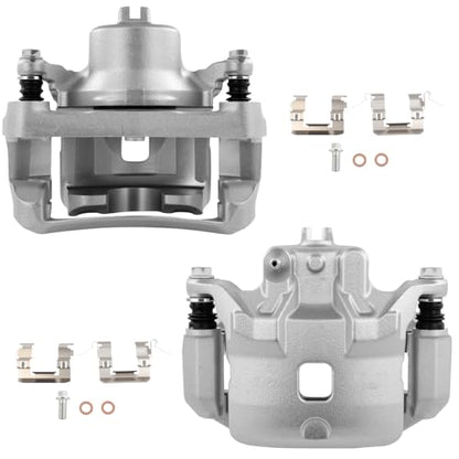 SCITOO Front Left & Right Disc Brake Calipers With Bracket 19B3306 19B3307 - size: Front[19B3306 & 19B3307]
