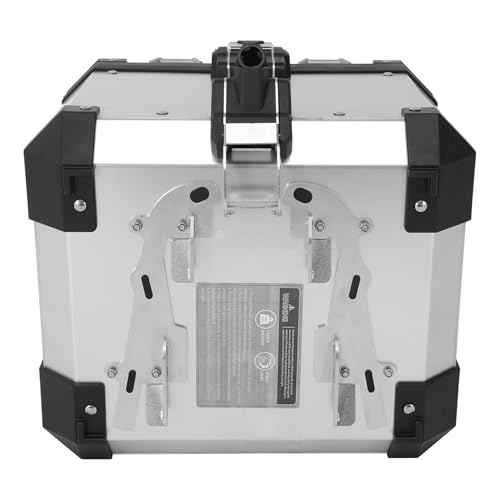 TCT-MOTORPARTS Aluminum Top Case 38L Rear Tail Luggage Box Fits for BMW R1200GS ADV F850 F900GS R1250GS Adventure - color: Chrome Tail Luggage Box (38L)
