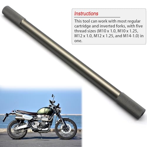 Motorcycle Fork Service Tool Kit, Fork Oil Level Tool, Fork Spring Compressor and Damper Rod Bleed Tool