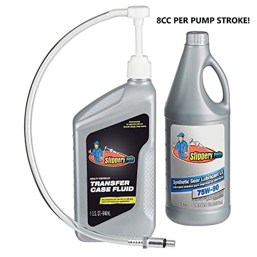 Slippery Pete - Lower Unit Gear Oil Pump for Standard Quart Bottles, Includes 3/8 inch Metal Swivel, 8mm and 10mm Adapters Fit Most Marine Boat Outboard Motors (NOT COMPATIBLE WITH VOLVO PENTA) - size: 28mm