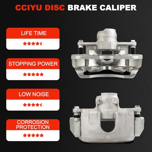 cciyu Front Left & Right Disc Brake Calipers Assembly 18B5068 18B5069 - size: Front[18B5068+18B5069]