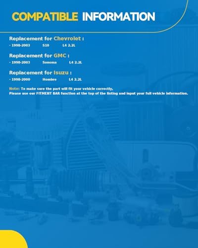 PHILTOP Belt Tensioner Assembly for 1998-2003 Chevrolet S10 2.2L, OE# 35165 - size: For Chevrolet S10 1998-2003