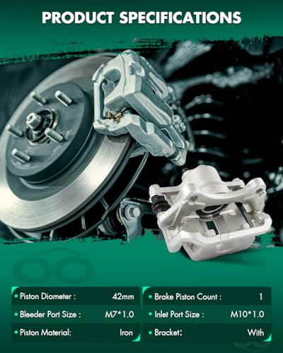 SCITOO Rear Right Disc Brake Caliper With Bracket 19B3350 - size: Rear Passenger[19B3350]