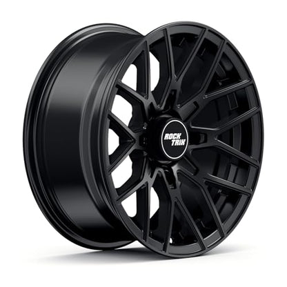 RockTrix RT104 14x7 ATV UTV Wheel 4x156 5+2 Offset, Matte Black, 1pc Single - size: 14x7 (5+2)