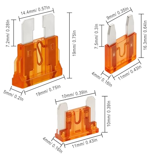 300 PCS Car Fuses Assortment Kit, Micro + Mini + Standard Blade Fuses Automotive Kit (2A 3A 5A 7.5A 10A 15A 20A 25A 30A 35A 40A) + Puller Replacement for Car Truck Boat RV Motorcycle Camper - size: 300 PCS Micro & Mini & Standard