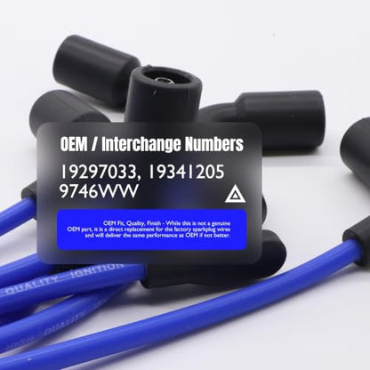 109110 High Performance Low Resistance Spark Plug Wire New - style: 9746SS