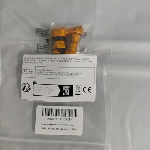 90° Tire Valve Stems 11.3mm Aluminum Forged for Scooter E-Bike ATV - color: Gold