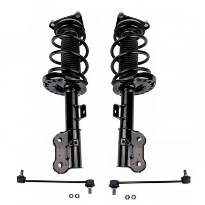 TRQ Front Suspension Kit Complete Strut & Coil Spring Assembly Sway Bar - style: SCA28767