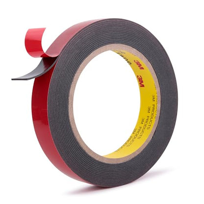 3M Automotive Acrylic Plus Tape, 0.79" x 18Ft, PT1100, Dark Gray - size: 0.79" x 18Ft