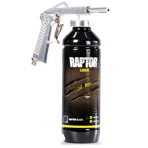 U-POL Raptor Black Urethane Spray-On Truck Bed Liner Kit, 6 Litres