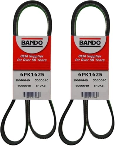 ban.do USA 6PK1625 OEM Quality Serpentine Belt (Pack of 2) - size: 64 inches (Pack of 2)
