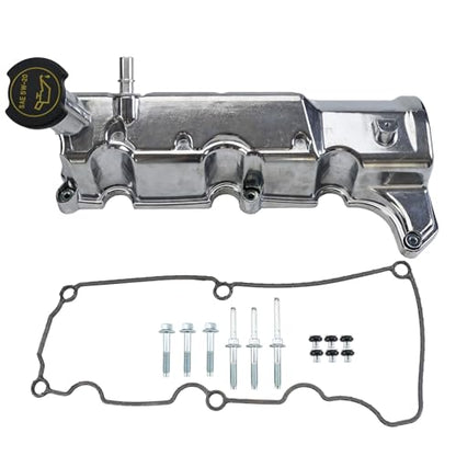 MITZONE Right Side Aluminum Valve Cover Compatible with Ford Explorer Sport Trac Mercury Mountaineer 2004-2010 Ford Ranger 2004-2011 V6 4.0L 4L5Z6582AA 4L5Z6582GA - size: 2004-2011 Ford Right Side