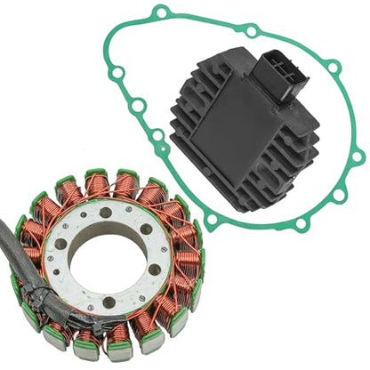 Caltric Stator Regulator Rectifier W/Gasket Compatible with Kawasaki Z1000 Zr1000 Zr 1000 2003-2013