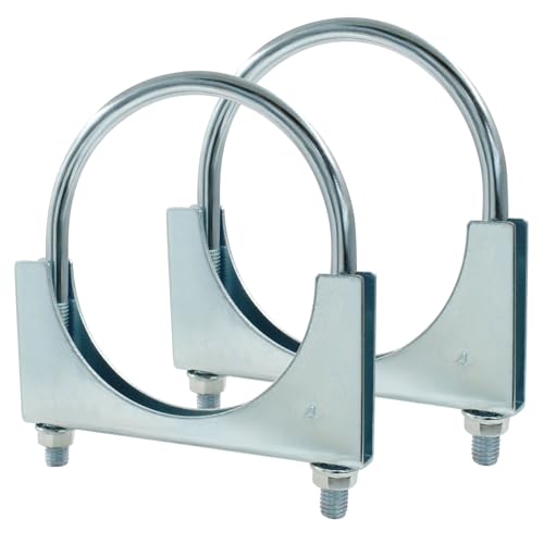 4" U Heavy Duty U-Bolt Clamp, Stainless Steel, 2-Pack - size: 4",2PCS
