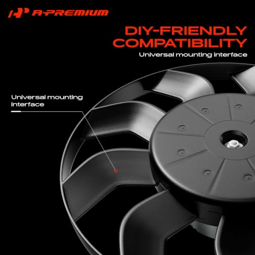 A-Premium 7.5'' 7.5 inch Slim Universal Electric Cooling Fan Assembly - style: 7.5 inch