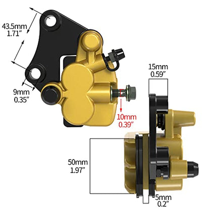 Front Hydraulic Disc Brake Caliper for 90 110 125cc Dirt Pit Bike Peace,Taotao,SSR,SDG,Lifan