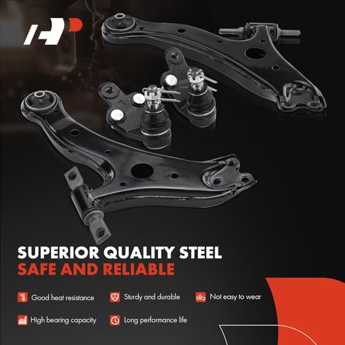 A-Premium 6Pcs Front Suspension Kit, Lower Control Arm, Lower Ball Joint