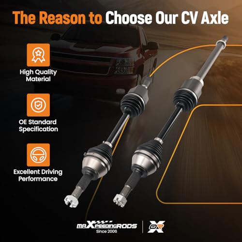 maXpeedingrods Pair Front Left and Right CV Axle Assembly for Nissan Rogue - size: for 66-6285-LR