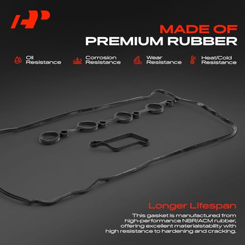 A-Premium Engine Valve Cover Gasket Set, for Oil or Gas Leak Repair