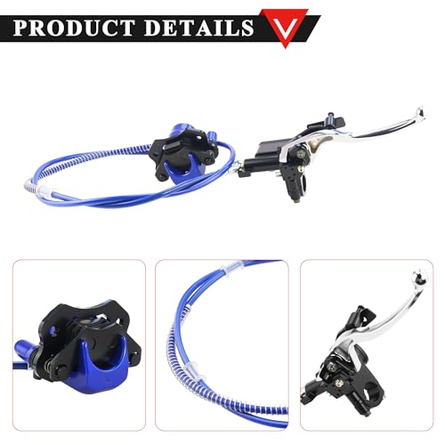 PRO BAT ATV Hydraulic Disc Brake Assembly - color: Blue