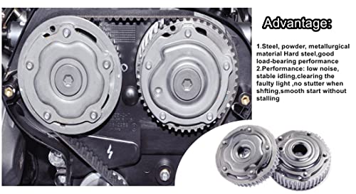 Camshaft Exhaust Sprocket, for Chevrolet Aveo(2009-2011 4Cyl 1.6L),for Pontiac G3(2009-2010 4Cyl 1.6L),for Saturn Astra (2008-2009 4Cyl 1.8L) Engine Timing Camshaft VVT Gear, #55567048 55567049