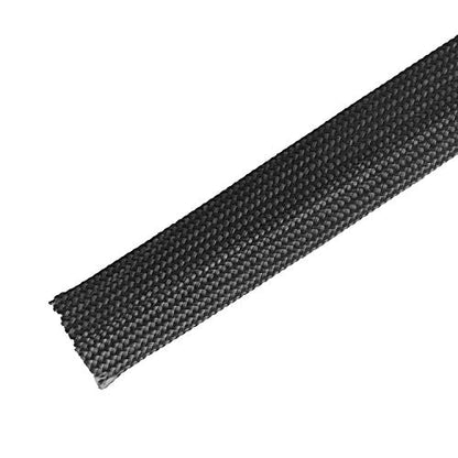 Heat Hose Fiberglass Wrap Shield Sleeve- 1/2" ID x 10'Black Adjustable Hose Heat Shield Spark Plug Wire fuel line Roll For Car Wire Loom cable Brake Line Cable - size: 1/2" ID x 10'