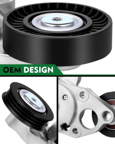 Belt Tensioner Assembly with 2 Pulley for:-Toyota Camry 2010 2011 - size: 39095
