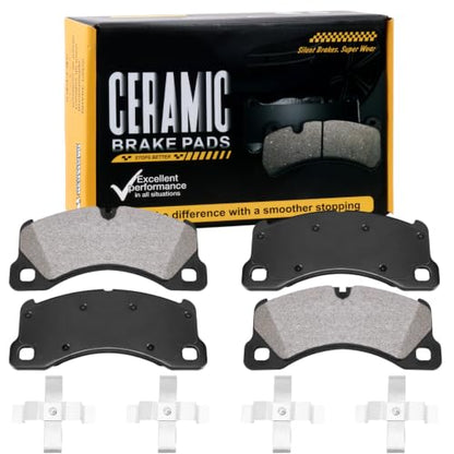 D1349 Front Ceramic Brake Pads Kit Fit For Porsche Cayenne 2028-2016, For Porsche Macan 2016-2017, For Porsche Panamera 2010-2016, For Volkswagen Touareg 2011-2017 - style: HZ1349