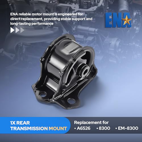 ENA Engine Motor Transmission Mount Set of 5 Compatible with Honda 1996 1997 1998 1999 2000 Civic 1.6L Front Rear Replacement for A6520 A6502 A6556 A6506 A6526