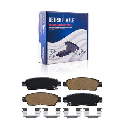 Detroit Axle - Front Rear Disc Rotors Ceramic Brake Pads for Buick Rainier - size: 8PR2300012V3/kit