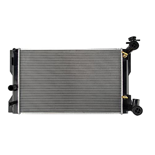 CU13106 Assembly Aluminum Core radiator Compatible with 09-19 Corolla 09-10 Vibe 1.8L(USA or Canada Built) 2009-2013 Matrix 1.8L(USA or Canada Built) (27 3/4 inch Between Top Mounting Holes) - style: CU13106