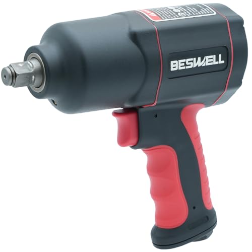 BESWELL® BW-112BN 1/2-Inch Air Impact Wrench with 1180 Ft-Lbs Max Torque