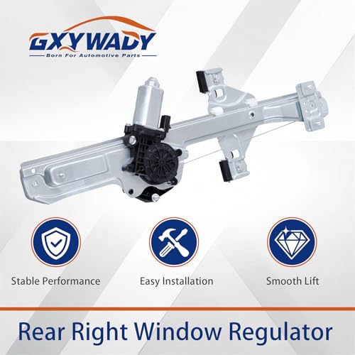 Rear Right Power Window Regulator with Motor Replacement for Escalade 2015-2020 Tahoe 2015-2020 Cheyenne 2014-2018 Silverado 1500 2014-2019 Replacement for 22921497 751-063