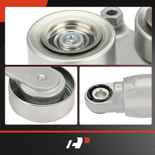 A-Premium Belt Tensioner Assembly with Pulley Compatible with Honda - style: Accord 2008-2010 (3.5L) w/Auto Trans.