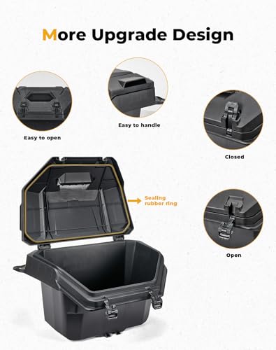 KEMIMOTO 2024/2025/2026 XP 1000 Rear Cargo Box 55QT Water-resistant - size: 55QT