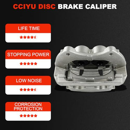 cciyu Front Right Disc Brake Caliper Assembly With Bracket 18B5289 - size: Front Right[18B5289]