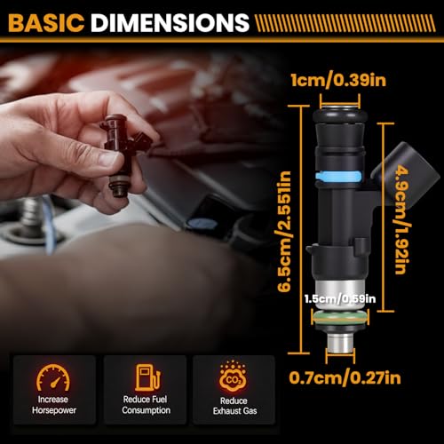 Fuel Injectors 0280158055 Compatible with Ford Mercury V6 4.0L 2005-2011 - size: 0280158055 6P