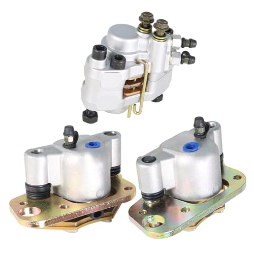 WFLNHB Front Rear Brake Calipers with Pads Replacement for Polaris Scrambler 400 500 2x4 4x4 1998 1999 2000 2001 2002 2003 2004