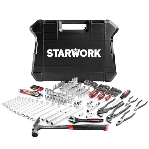 STARWORK TRUE MECHANIC™ 324-Piece Mechanics Tool Set and Socket Set with 22oz Dragon One-Piece Rip Hammer w/Grip, Professional - size: 324 PC